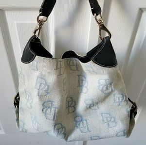 Dooney and Bourke Canvas Monogram Shoulder Bag